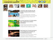 Tablet Screenshot of canarito.com
